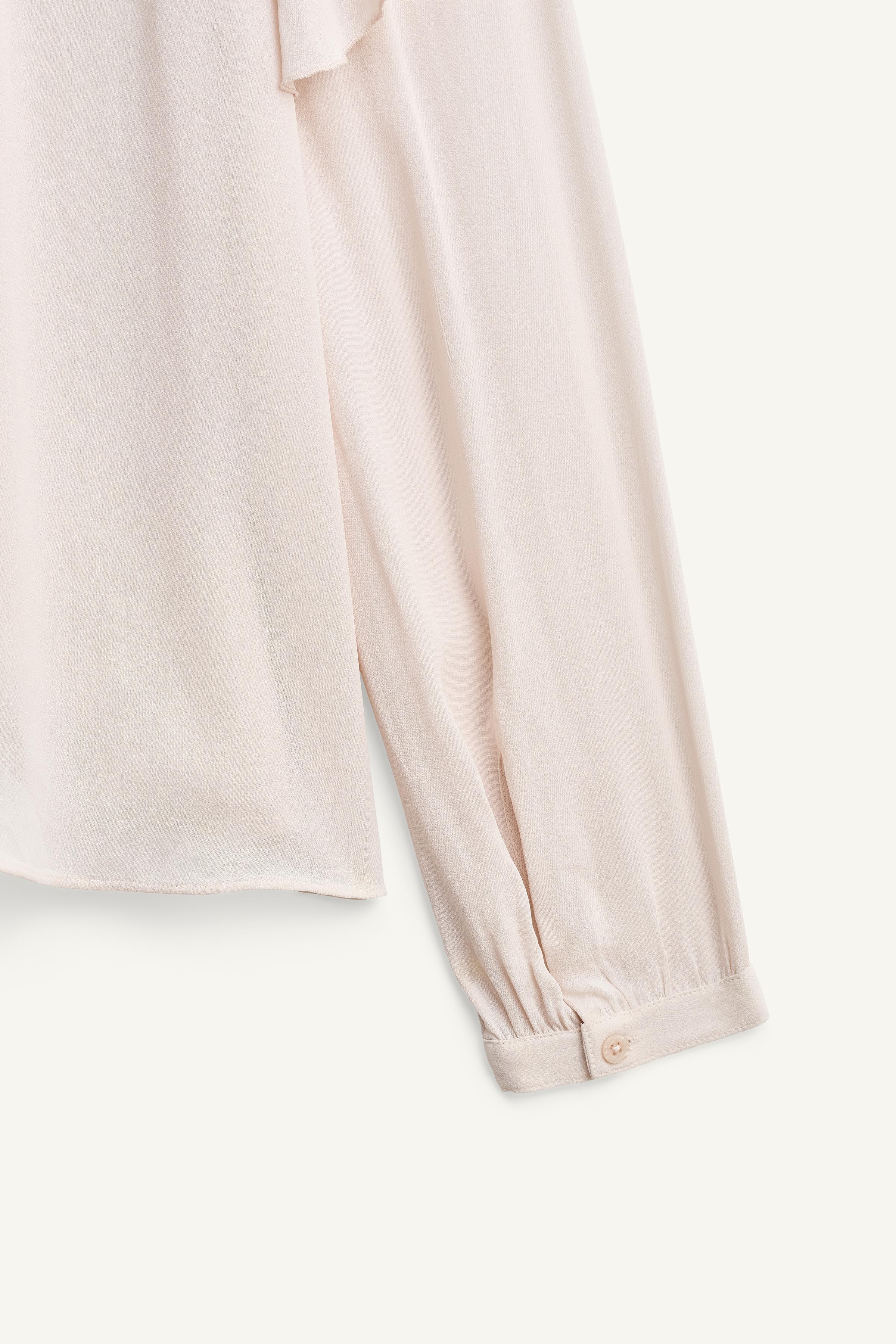 TIED RUFFLED BLOUSE LIMITED EDITION